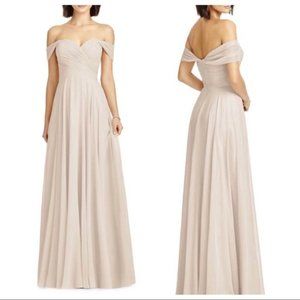 NEW Dessy Collection Ruched Sleeveless Formal Gown Pink 2970 Sz 16